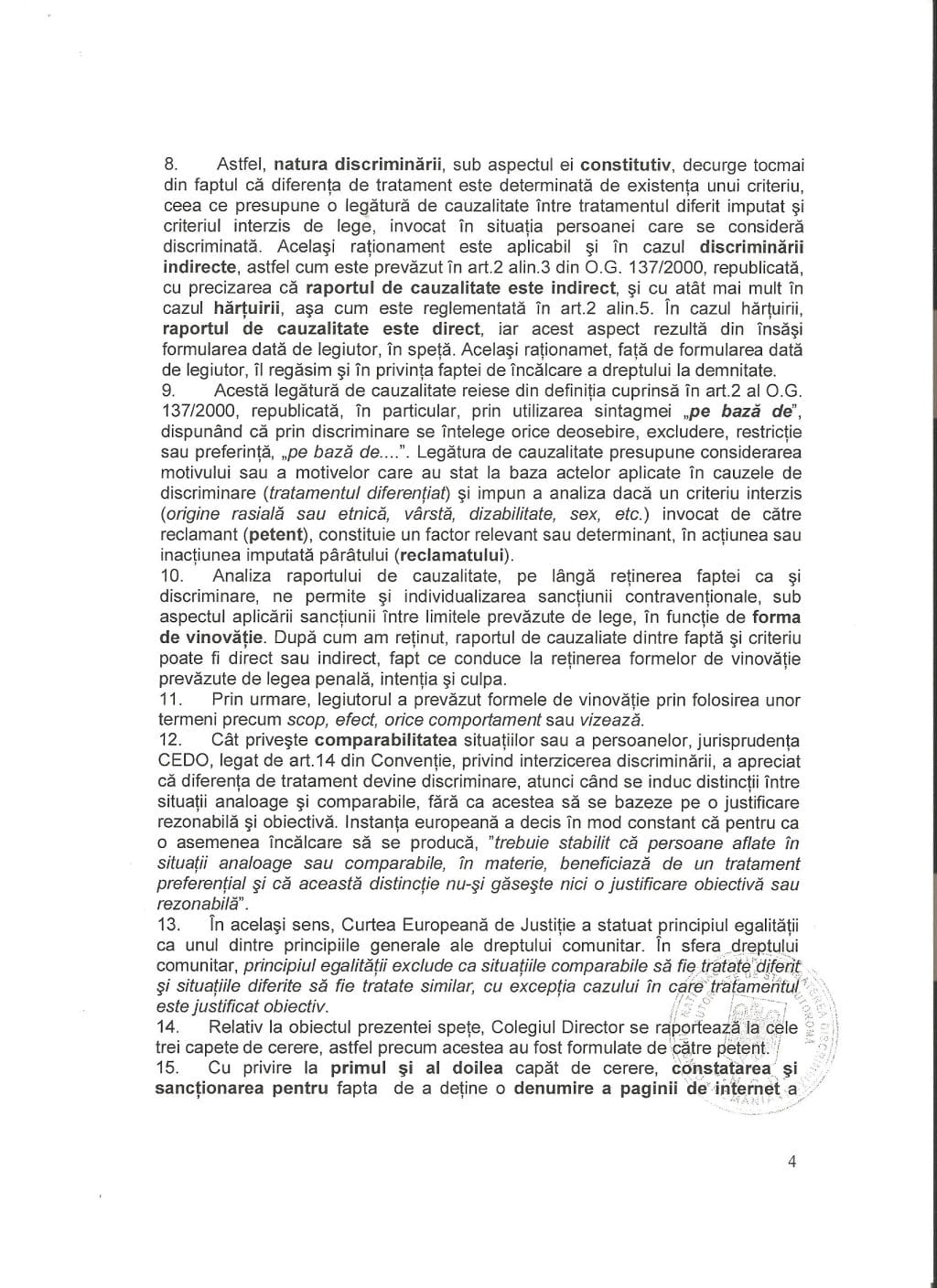 5 CNCD Teatrul Targu Secuiesc discriminare avertisment